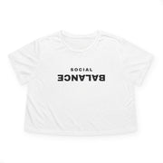 Women's Social Balance Flowy Cropped Tee