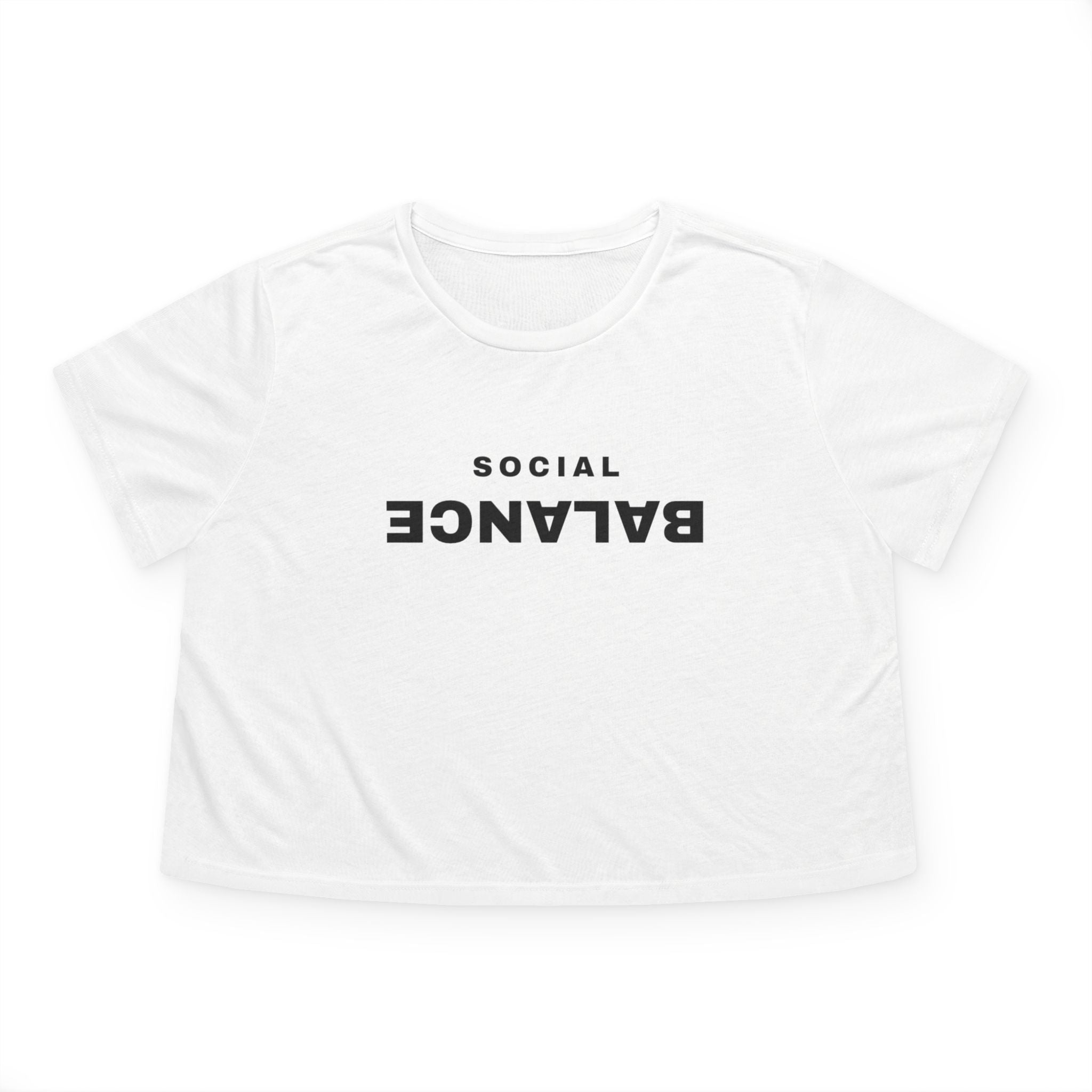 Women's Social Balance Flowy Cropped Tee