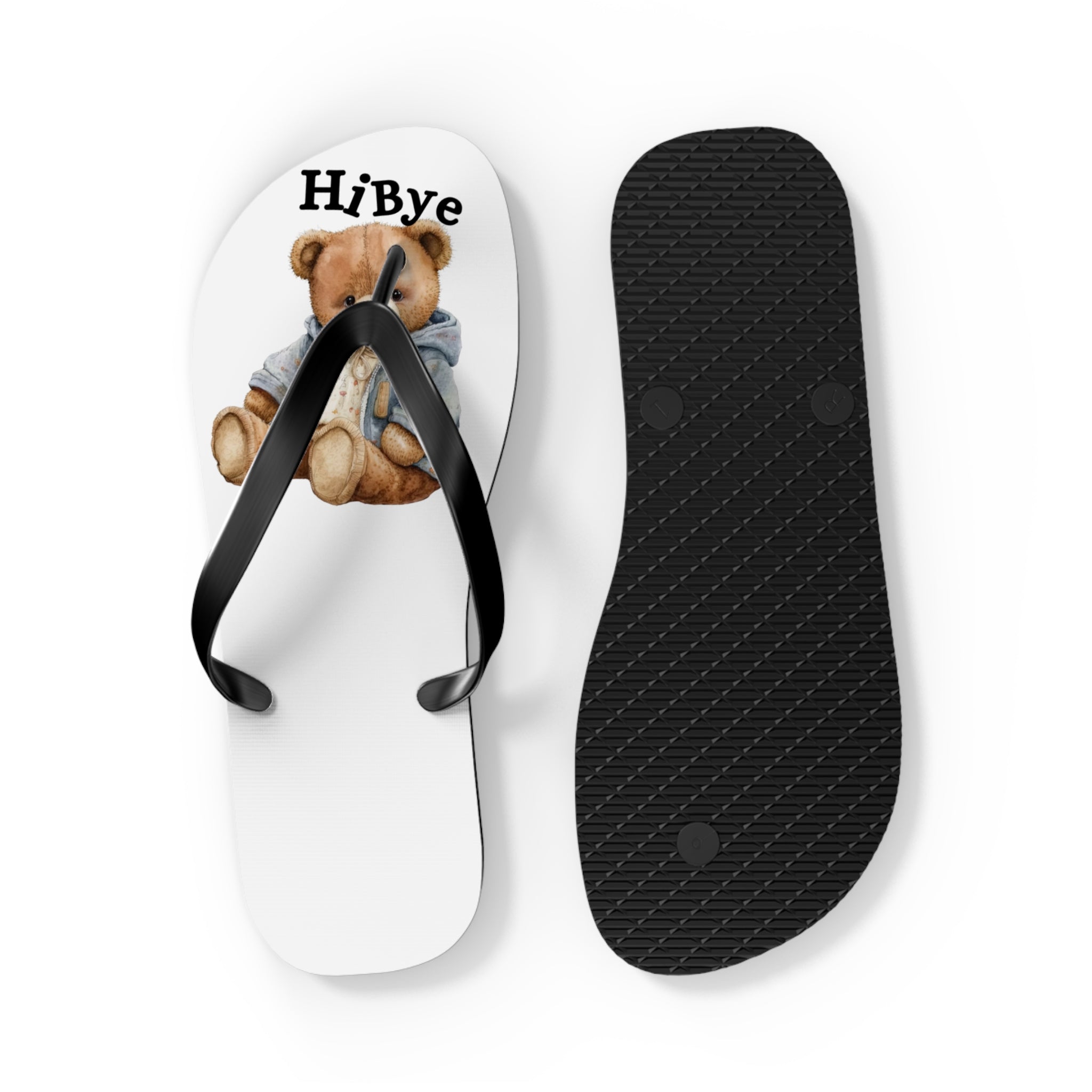 HiBye Bear Flip Flops