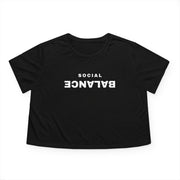 Women's Social Balance Flowy Cropped Tee